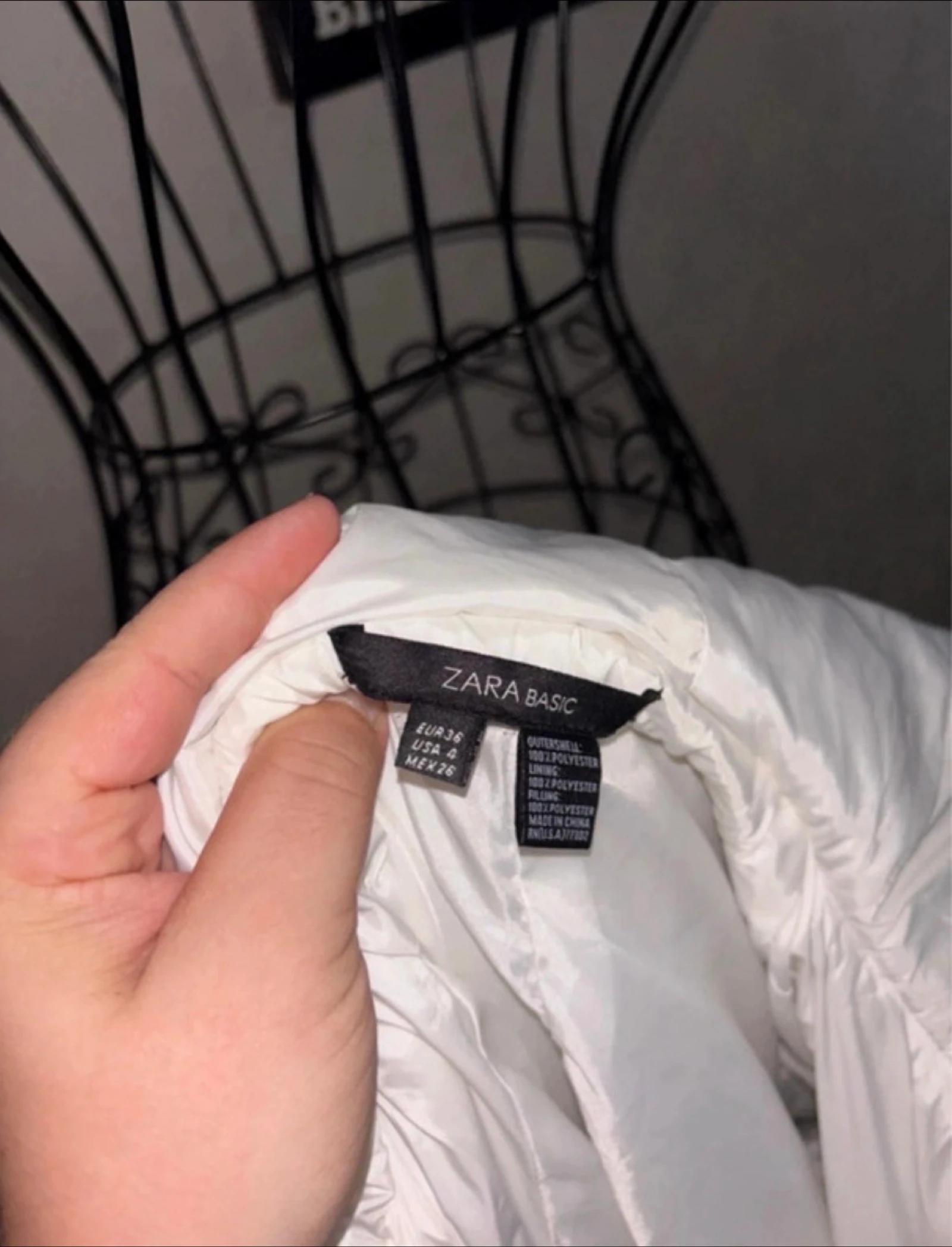 Chaqueta abrigada Zara básica talla 36 – photo 3